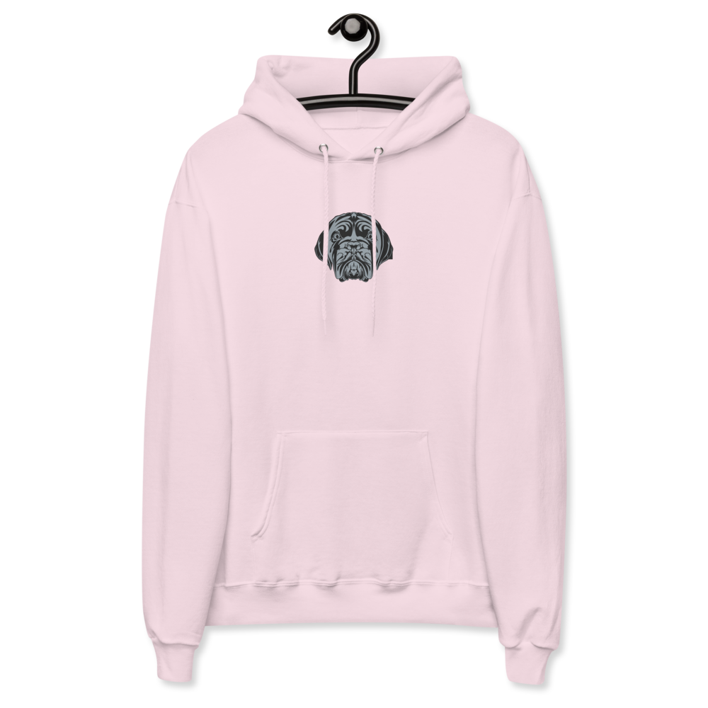 LA LINEA NEGRA (BLACK) Unisex fleece hoodie (PALE PINK)