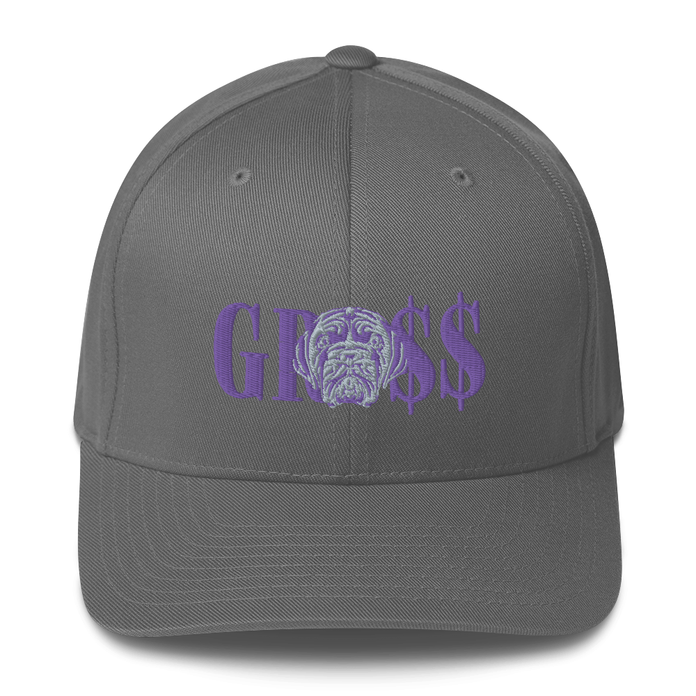 GRO$$ (LILAC)/LA LINEA NEGRA (LILAC/GREY) Structured Twill Cap (GREY)