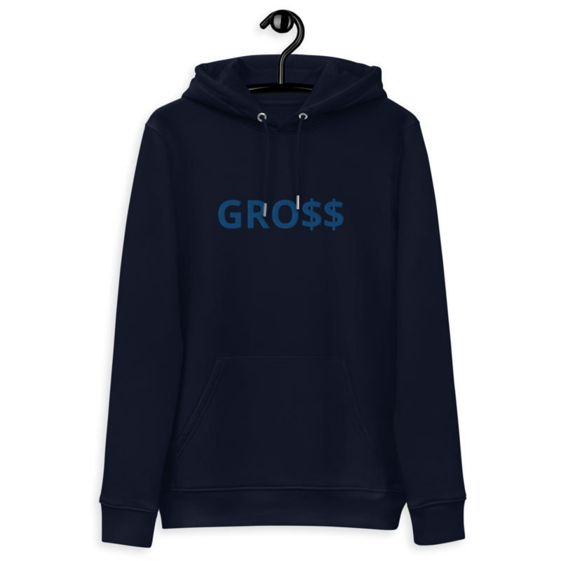 GRO$$ (ROYAL BLUE) Unisex essential eco hoodie (FRENCH NAVY BLUE)