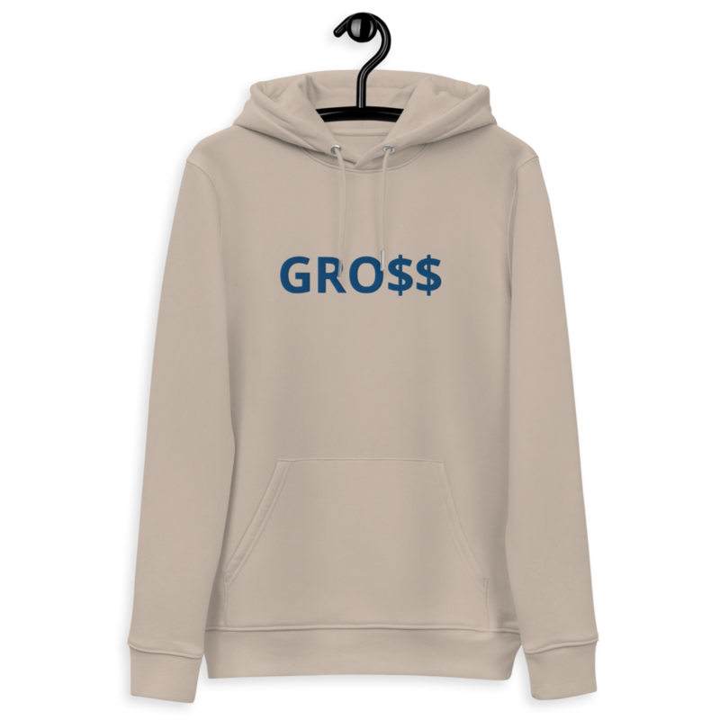 GRO$$ (ROYAL BLUE) Unisex essential eco hoodie (DESERT DUST)
