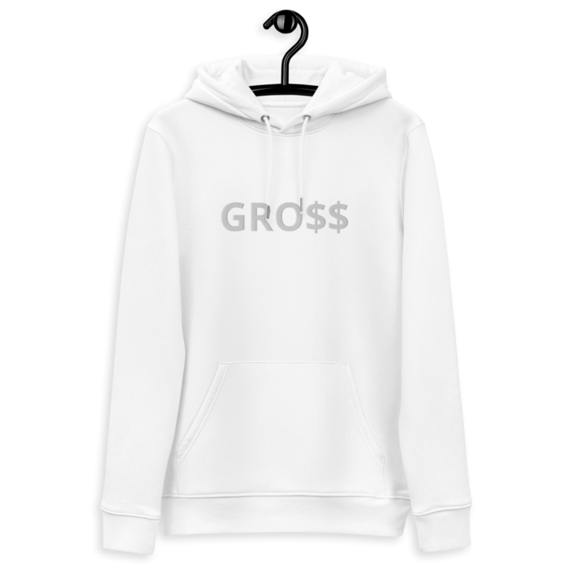 GRO$$ (WHITE) Unisex essential eco hoodie (WHITE)