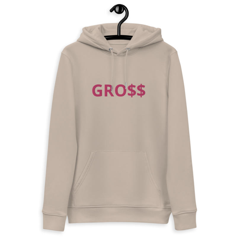 GRO$$ (PINK) Unisex essential eco hoodie (DESERT DUST)