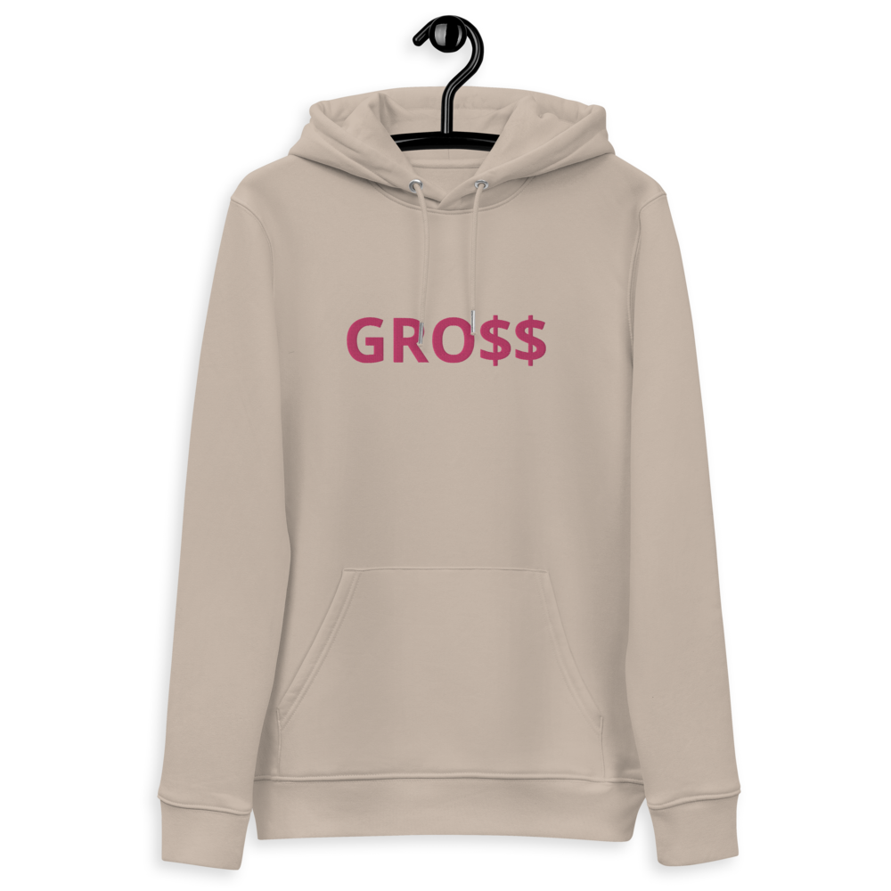 GRO$$ (PINK) Unisex essential eco hoodie (DESERT DUST)