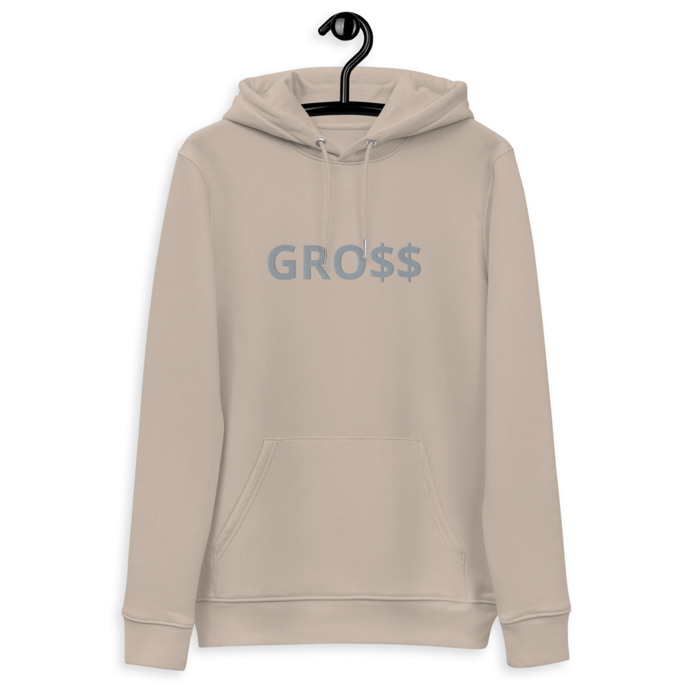 GRO$$ (GREY) Unisex essential eco hoodie (DESERT DUST)