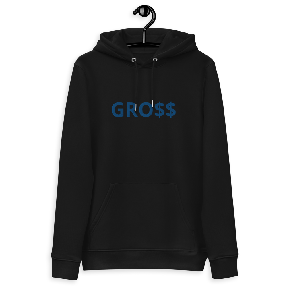 GRO$$ (ROYAL BLUE) Unisex essential eco hoodie (BLACK)