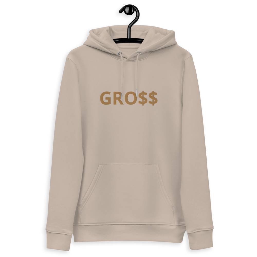 GRO$$ (OLD GOLD) Unisex essential eco hoodie (DESERT DUST)
