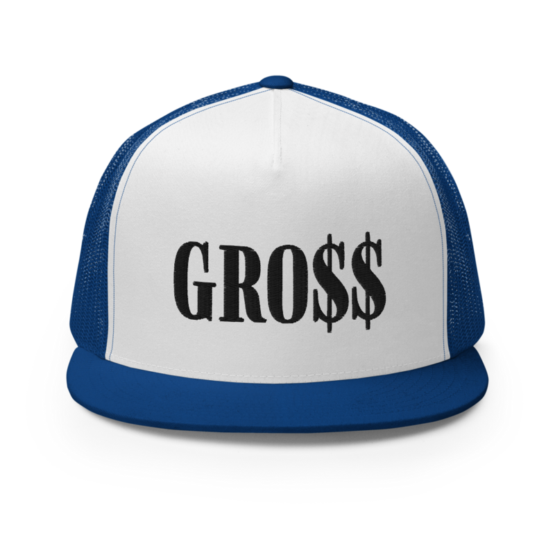 GRO$$ (BLACK) Trucker Cap (ROYAL/WHITE/ROYAL)