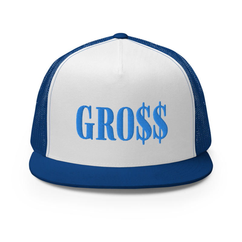 GRO$$ (BAE BLUE) Trucker Cap (ROYAL BLUE/WHITE/ROYAL BLUE)