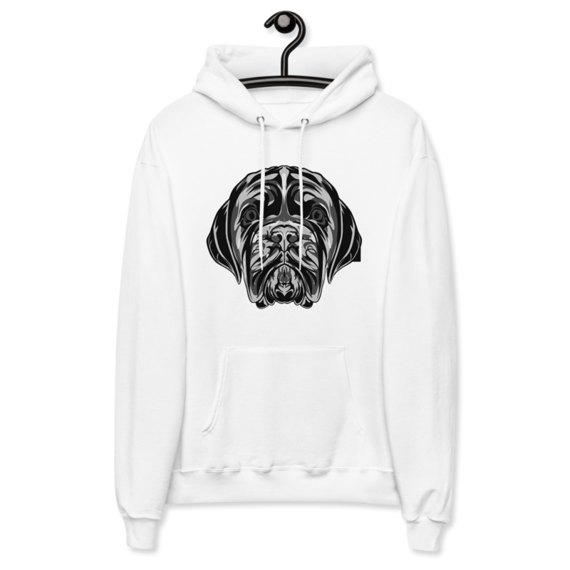 LA LINEA NEGRA (BLACK)/GRO$$ (BLACK) Unisex fleece hoodie (WHITE)