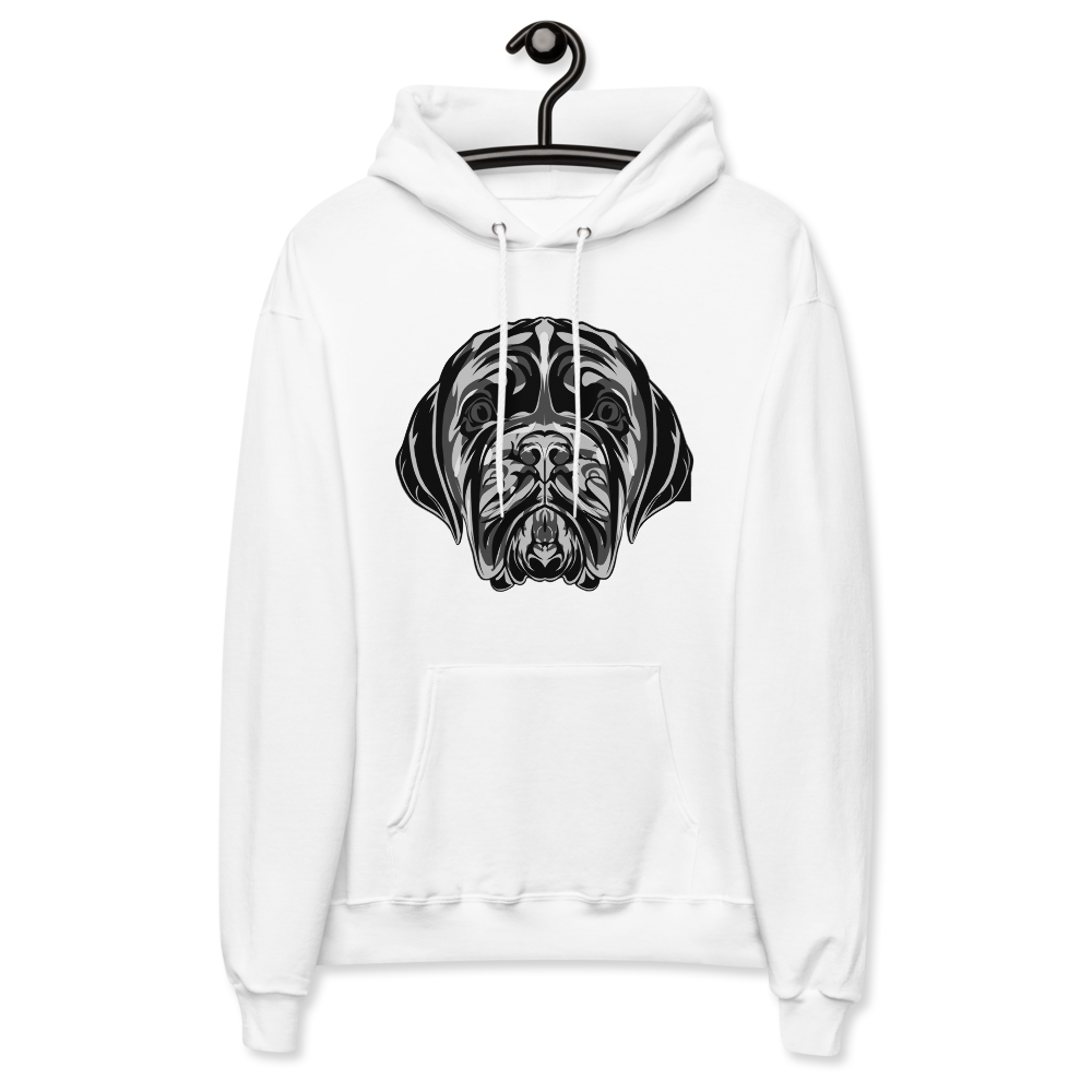 LA LINEA NEGRA (BLACK)/GRO$$ (BLACK) Unisex fleece hoodie (WHITE)