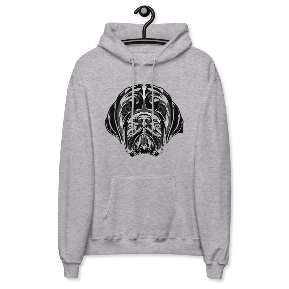 LA LINEA NEGRA (BLACK)/GRO$$ (BLACK) Unisex fleece hoodie (LIGHT STEEL GREY)