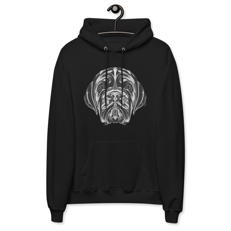 LA LINEA NEGRA (BLACK)/GRO$$ (BLACK) Unisex fleece hoodie (BLACK)