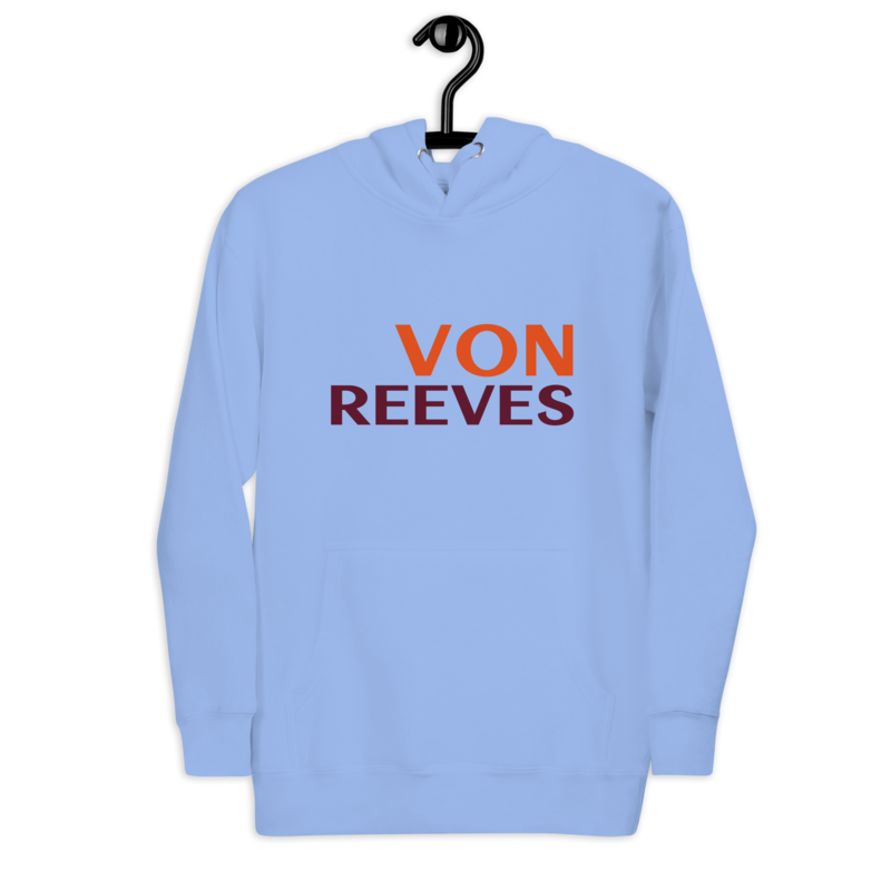 VON REEVES Unisex Hoodie (CAROLINA BLUE)