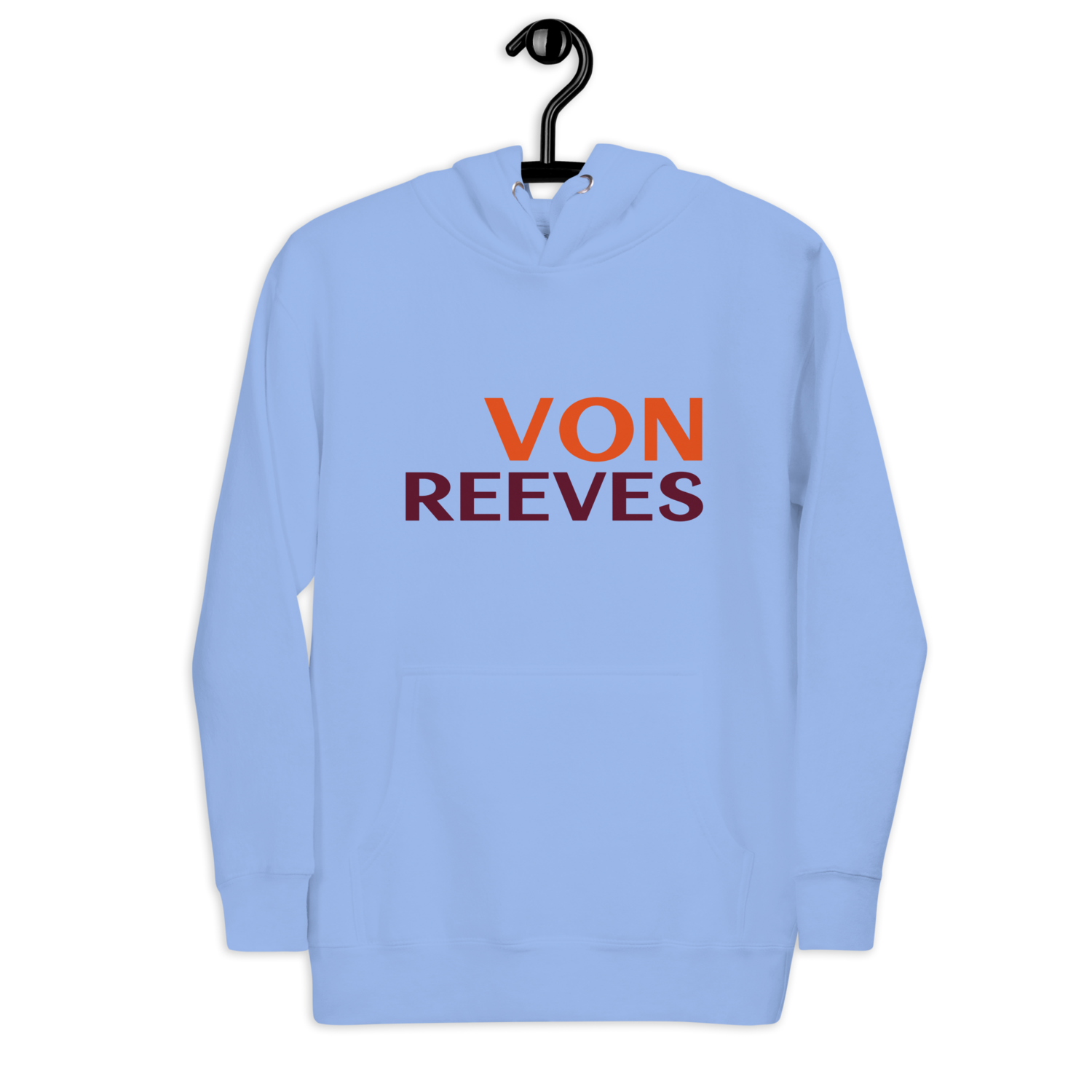 VON REEVES Unisex Hoodie (CAROLINA BLUE)