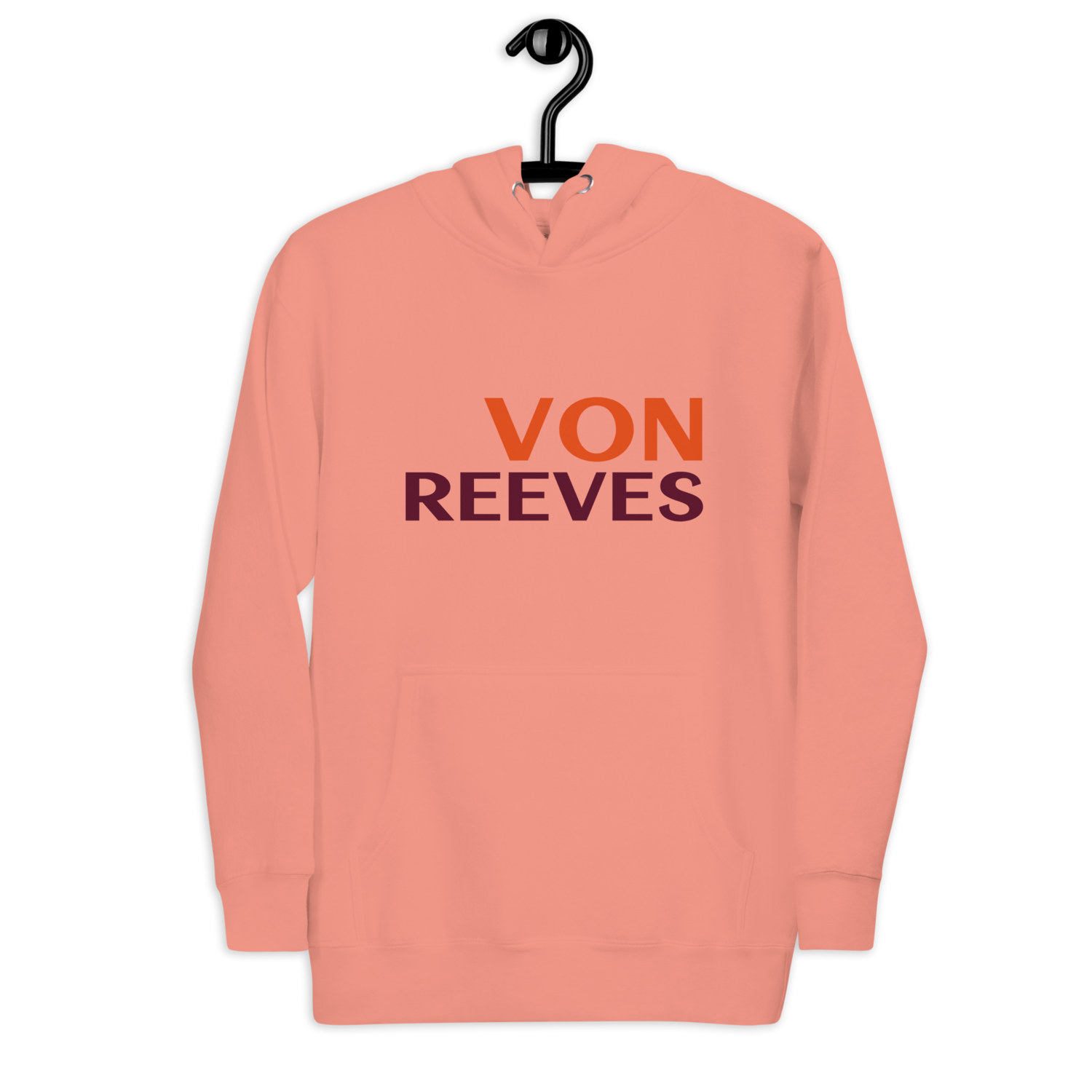 VON REEVES Unisex Hoodie (DUSTY ROSE PINK)