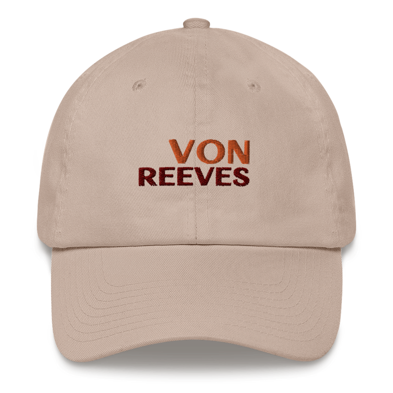 VON REEVES EMBROIDERED hat (STONE BROWN)