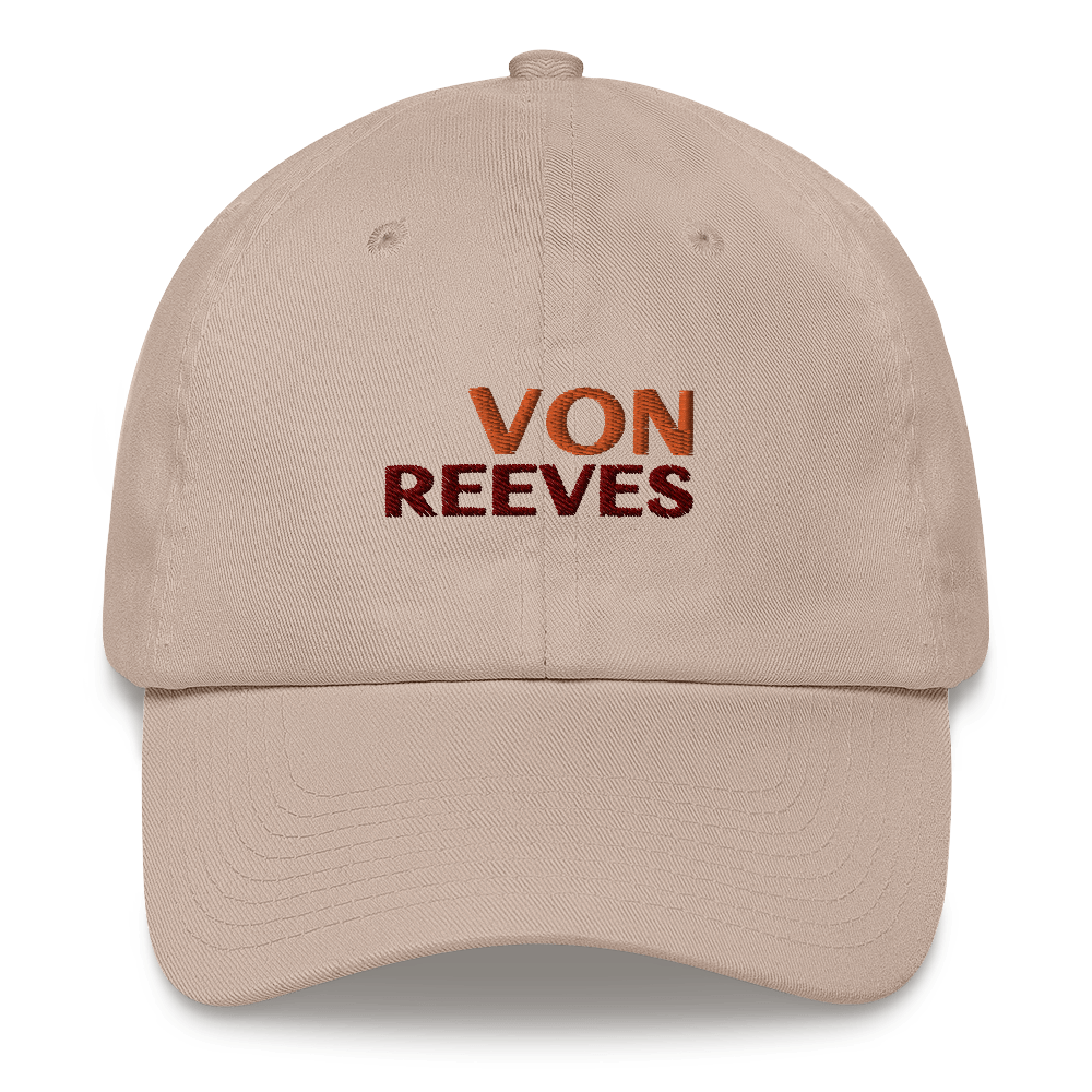 VON REEVES EMBROIDERED hat (STONE BROWN)