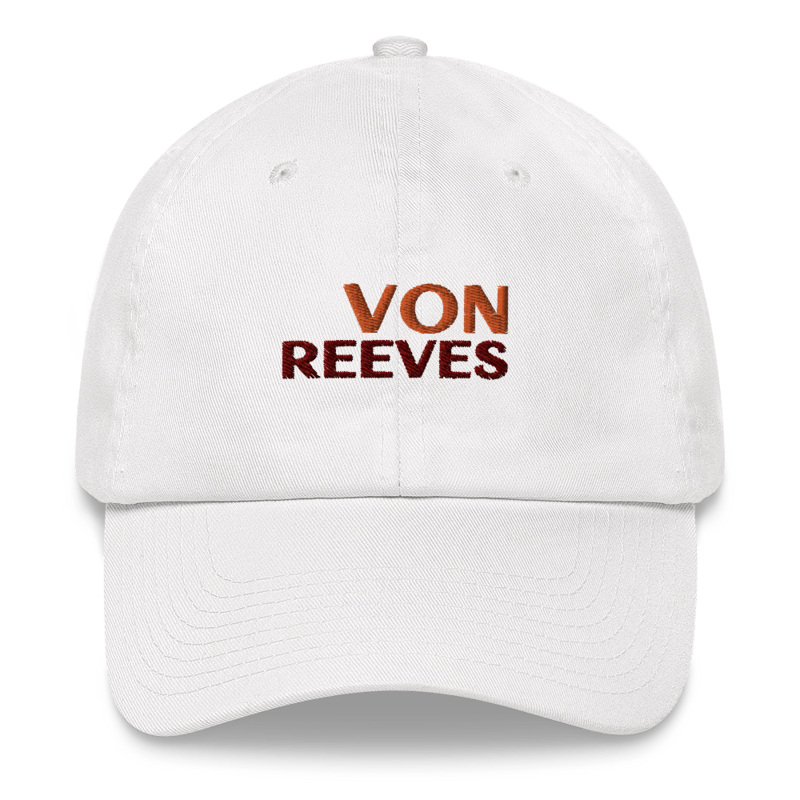 VON REEVES EMBROIDERED hat (WHITE)