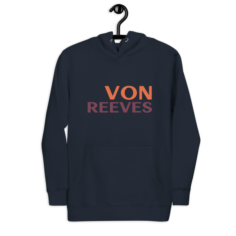 VON REEVES Unisex Hoodie (NAVY BLAZER BLUE)
