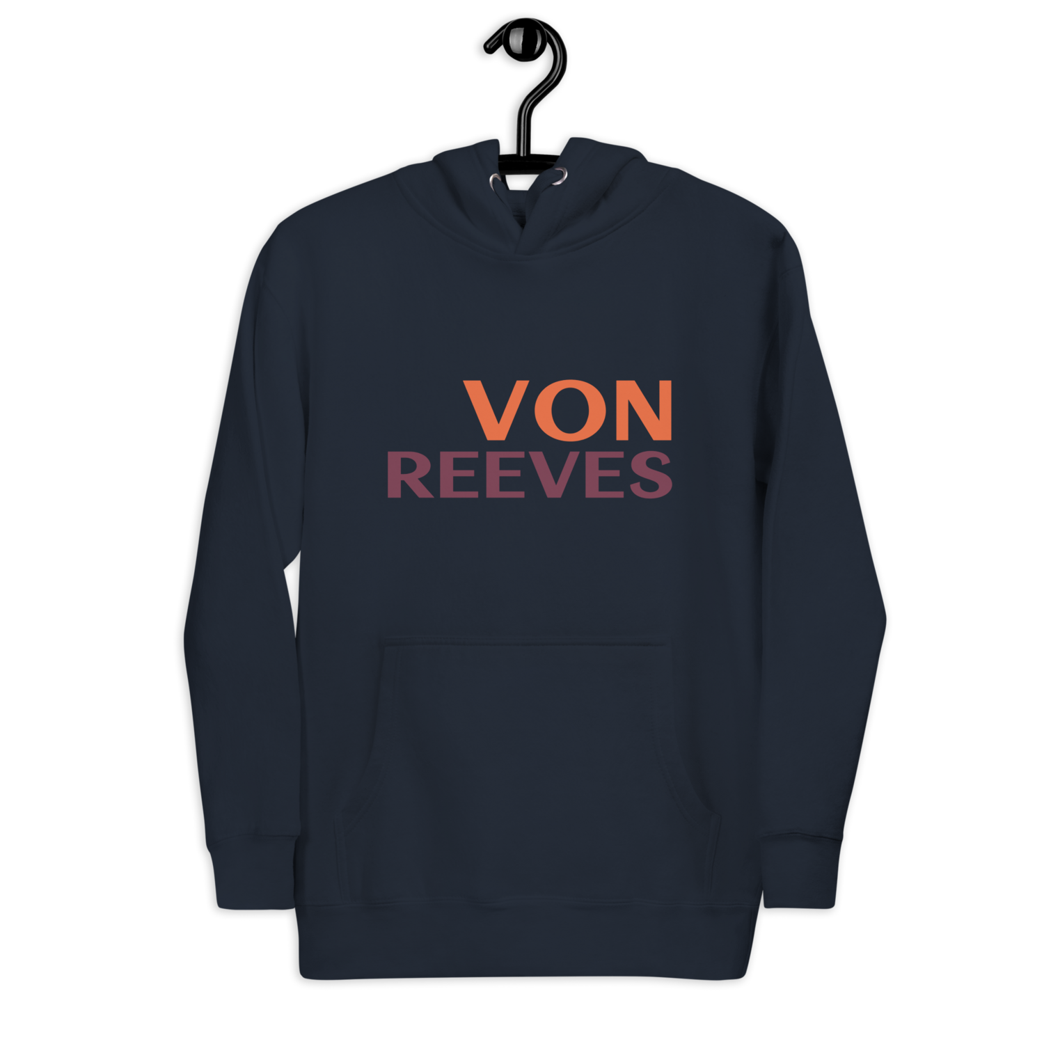 VON REEVES Unisex Hoodie (NAVY BLAZER BLUE)