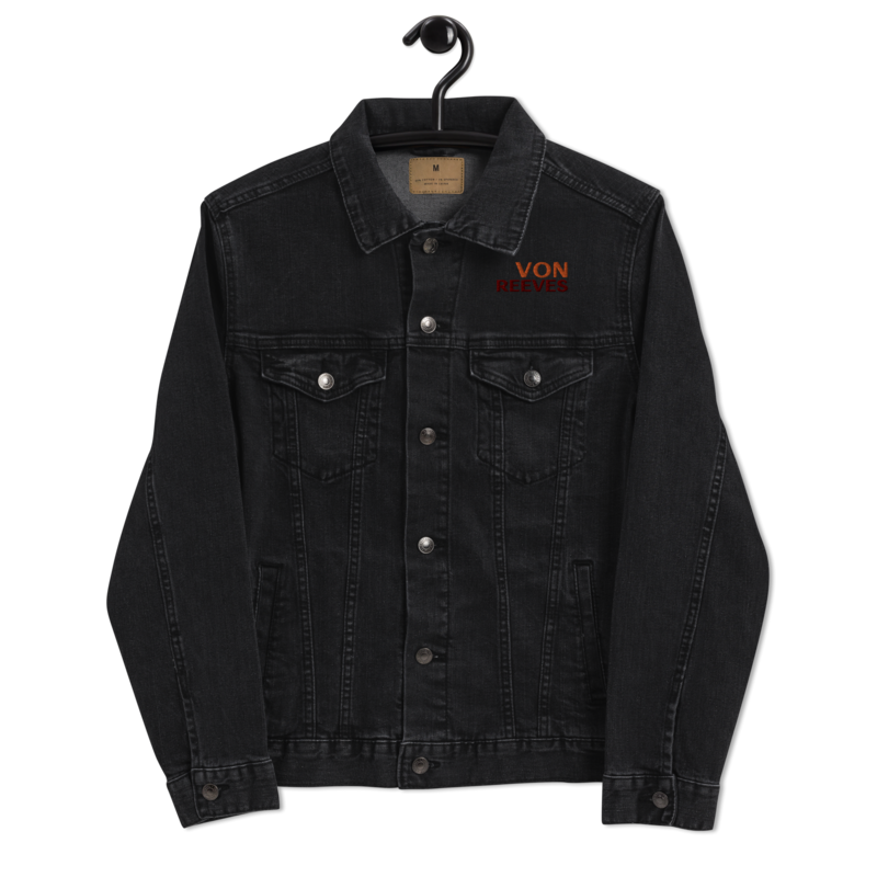 VON REEVES Unisex PREMIUM denim jacket (BLACK DENIM)