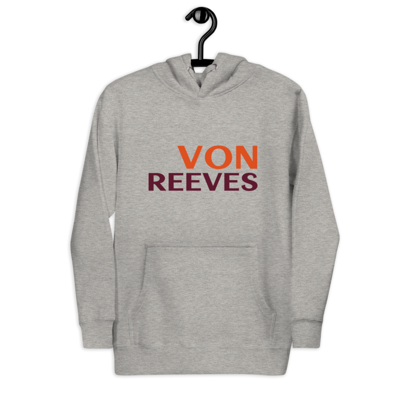 VON REEVES Unisex Hoodie (CARBON GREY)