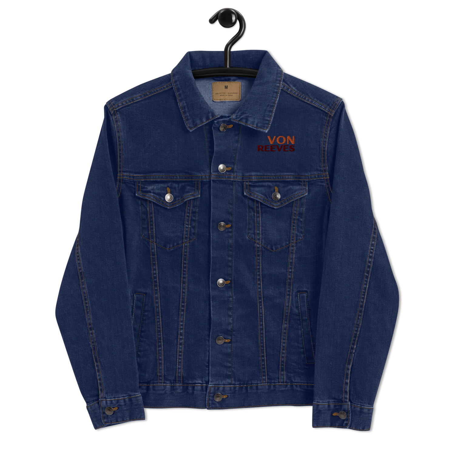 VON REEVES Unisex PREMIUM denim jacket (CLASSIC BLUE DENIM)