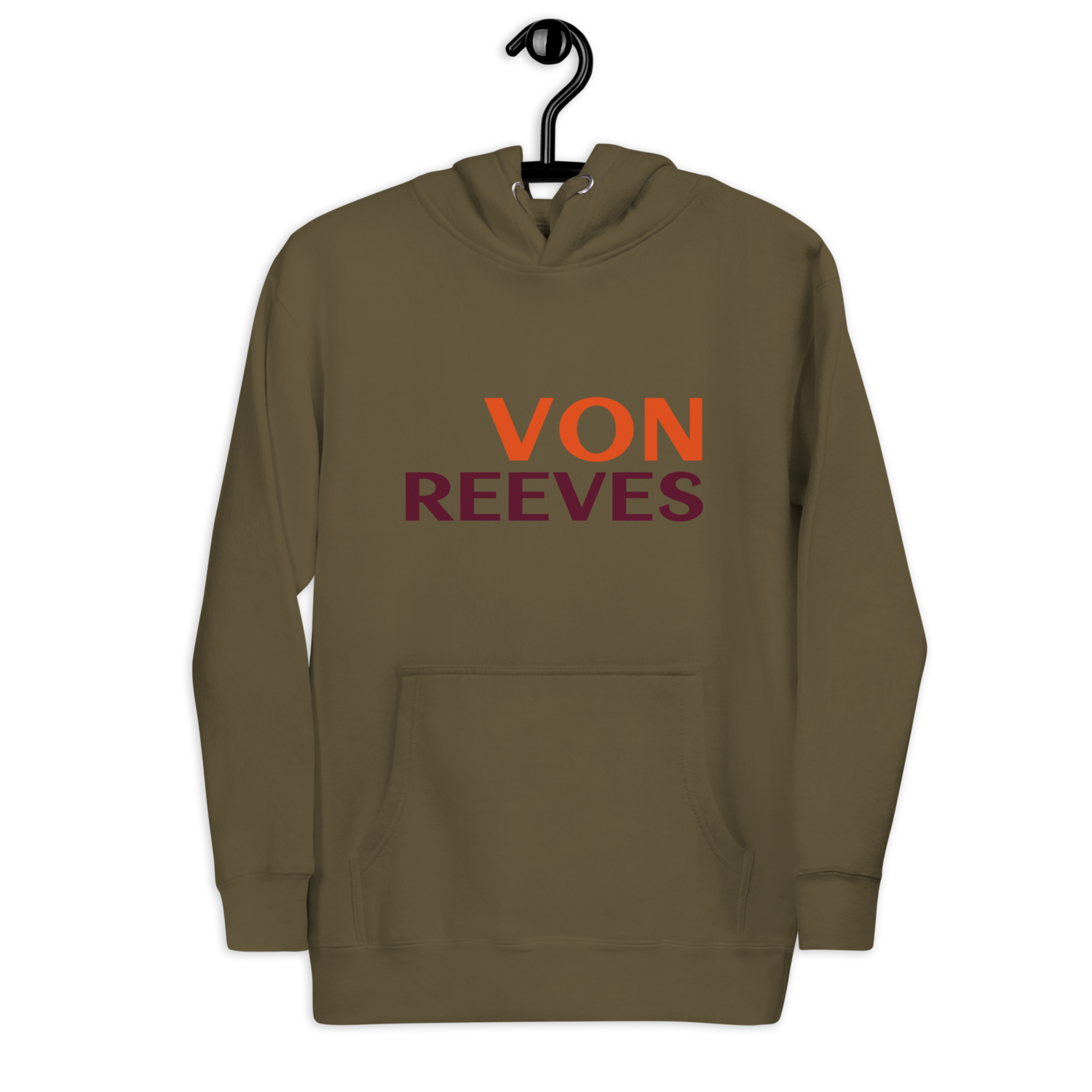 VON REEVES Unisex Hoodie (MILITARY GREEN)
