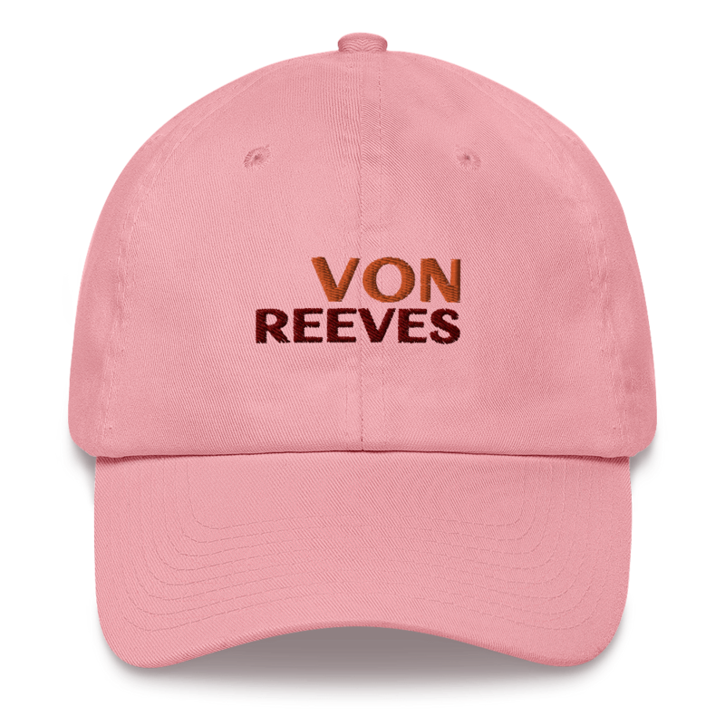 VON REEVES EMBROIDERED hat (PINK)
