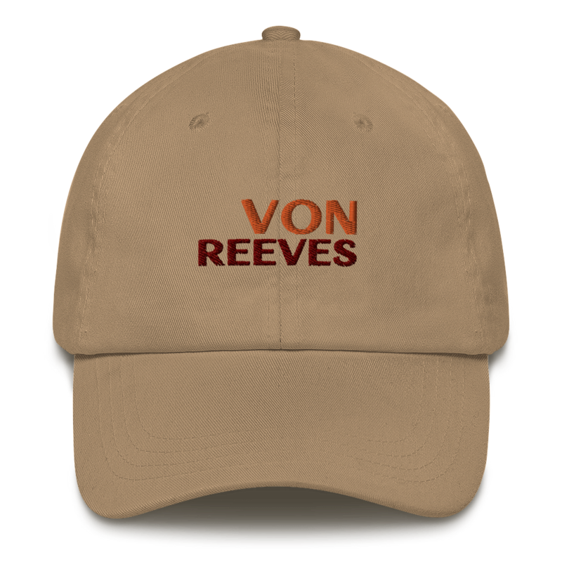 VON REEVES EMBROIDERED hat (KHAKI BROWN)