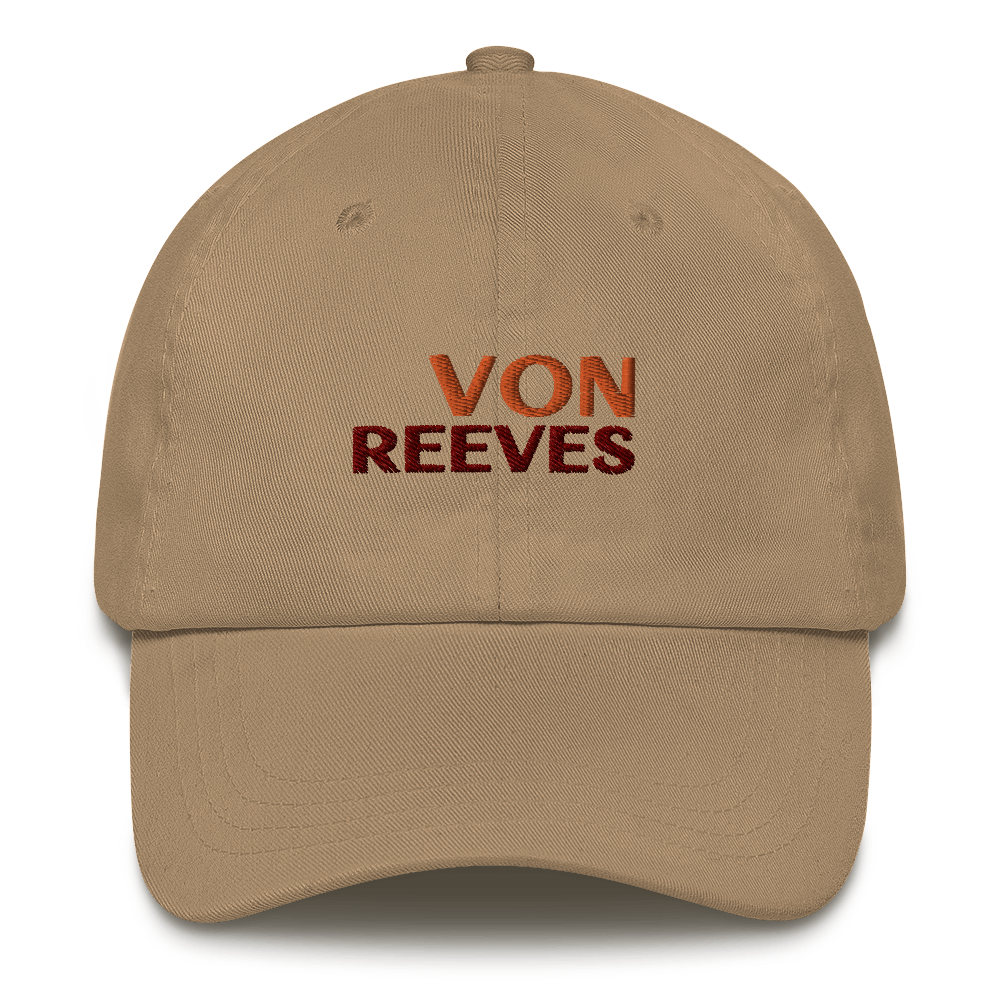 VON REEVES EMBROIDERED hat (KHAKI BROWN)