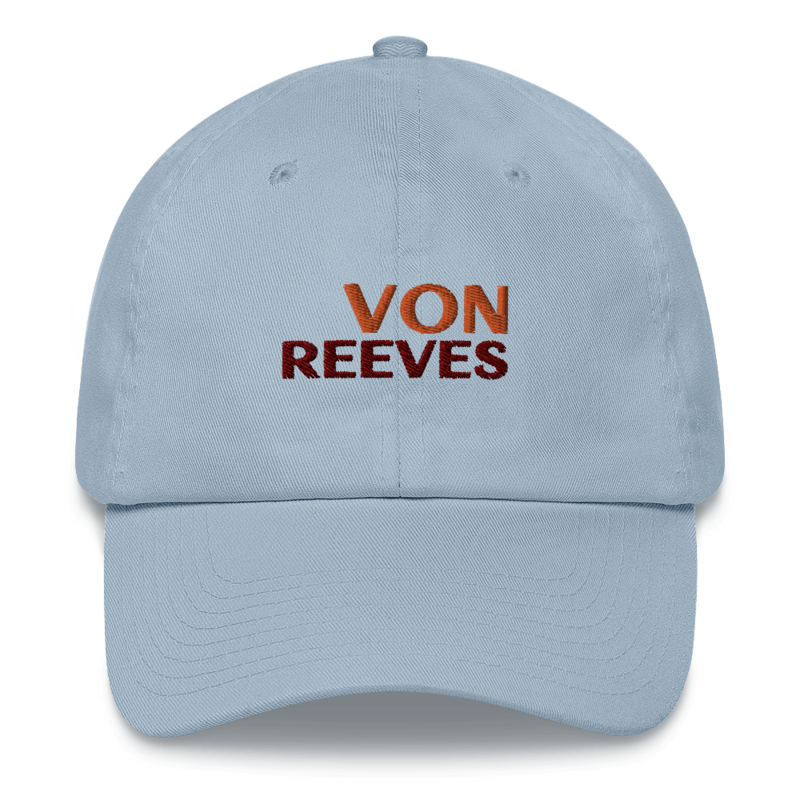 VON REEVES EMBROIDERED hat (LIGHT BLUE)
