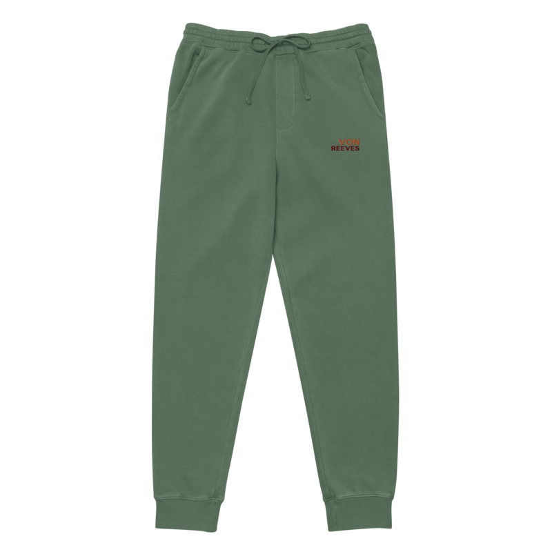 VON REEVES Unisex PREMIUM pigment-dyed sweatpants (PIGMENT ALPINE GREEN)
