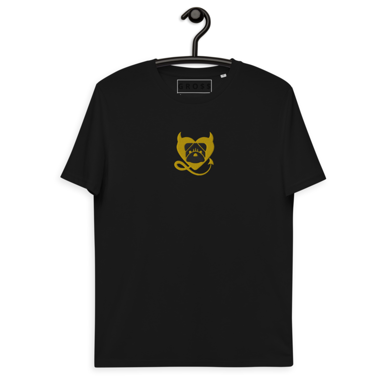 BULLYCRUSH (YELLOW/BLACK) EMBROIDERED PREMIUM Unisex organic cotton t-shirt