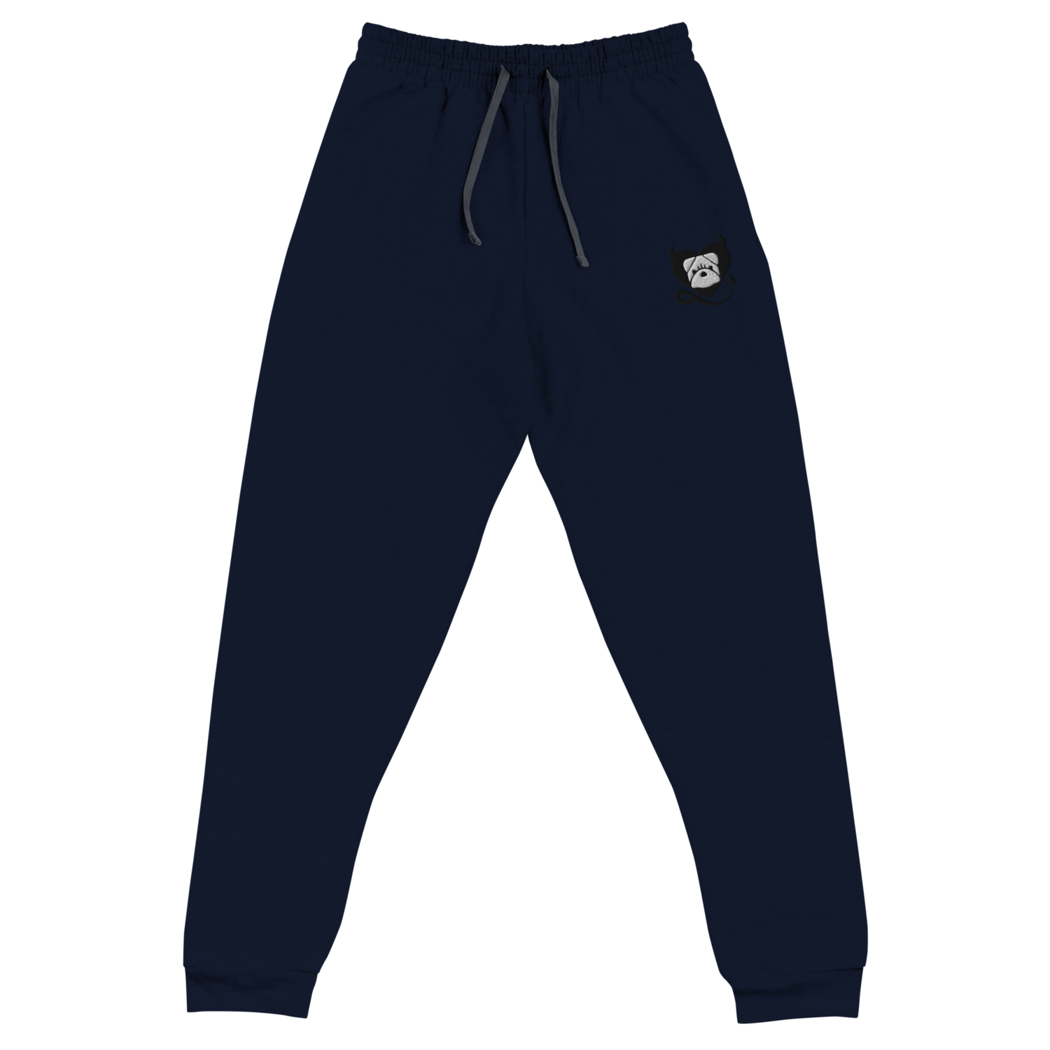 BULLYCRUSH (BLACK/WHITE) Unisex Joggers, Color: J. Navy, Size: S