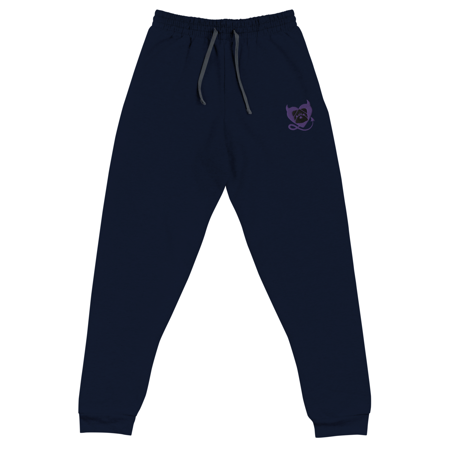 BULLYCRUSH (PURPLE/BLACK) Unisex Joggers, Color: J. Navy, Size: S