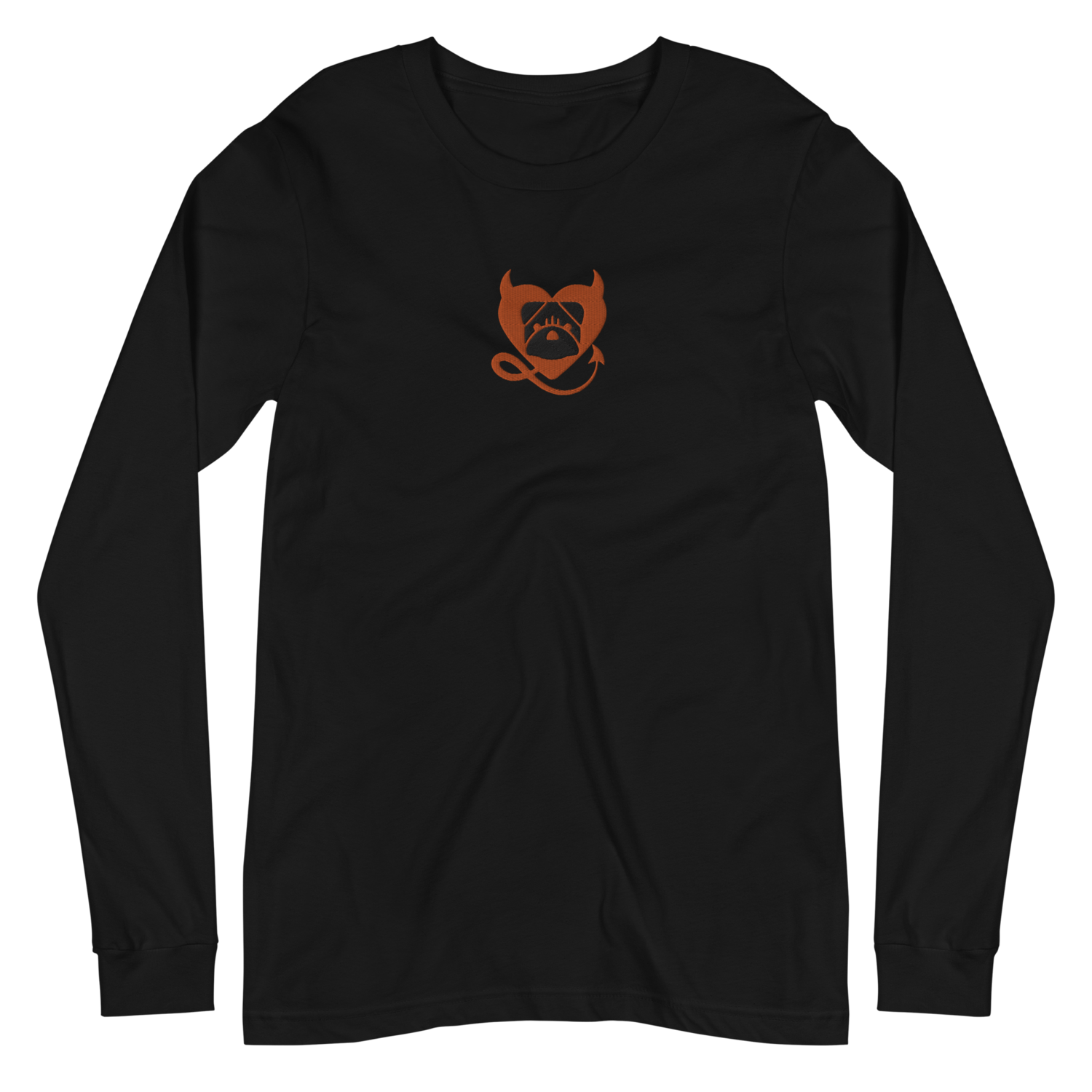 BULLYCRUSH (ORANGE/BLACK) EMBROIDERED Unisex Long Sleeve Tee