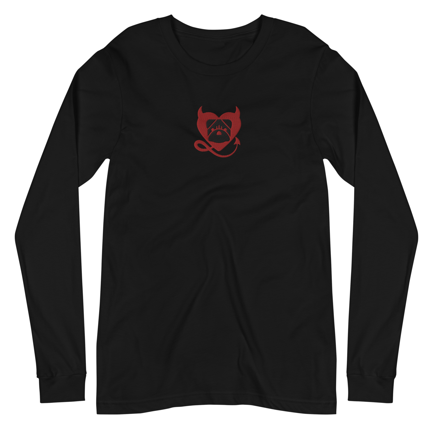 BULLYCRUSH (RED/BLACK) EMBROIDERED Unisex Long Sleeve Tee