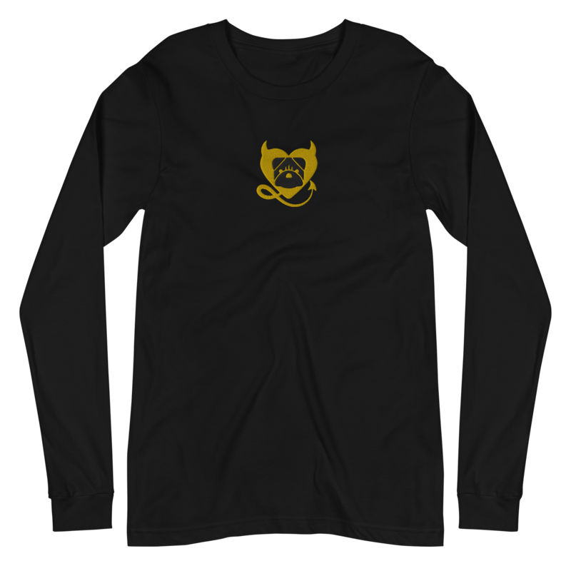 BULLYCRUSH (YELLOW/BLACK) EMBROIDERED Unisex Long Sleeve Tee