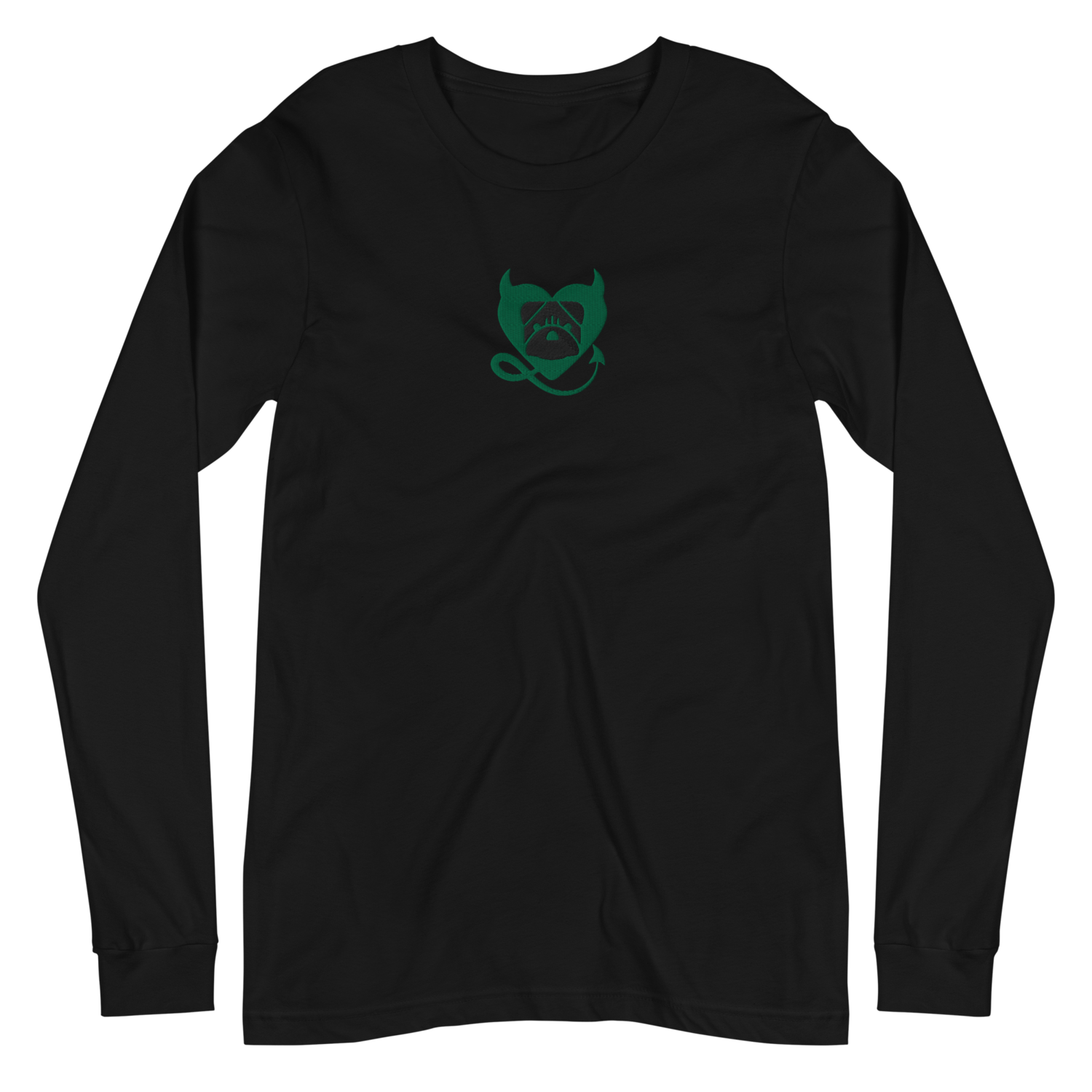 BULLYCRUSH (GREEN/BLACK) EMBROIDERED Unisex Long Sleeve Tee