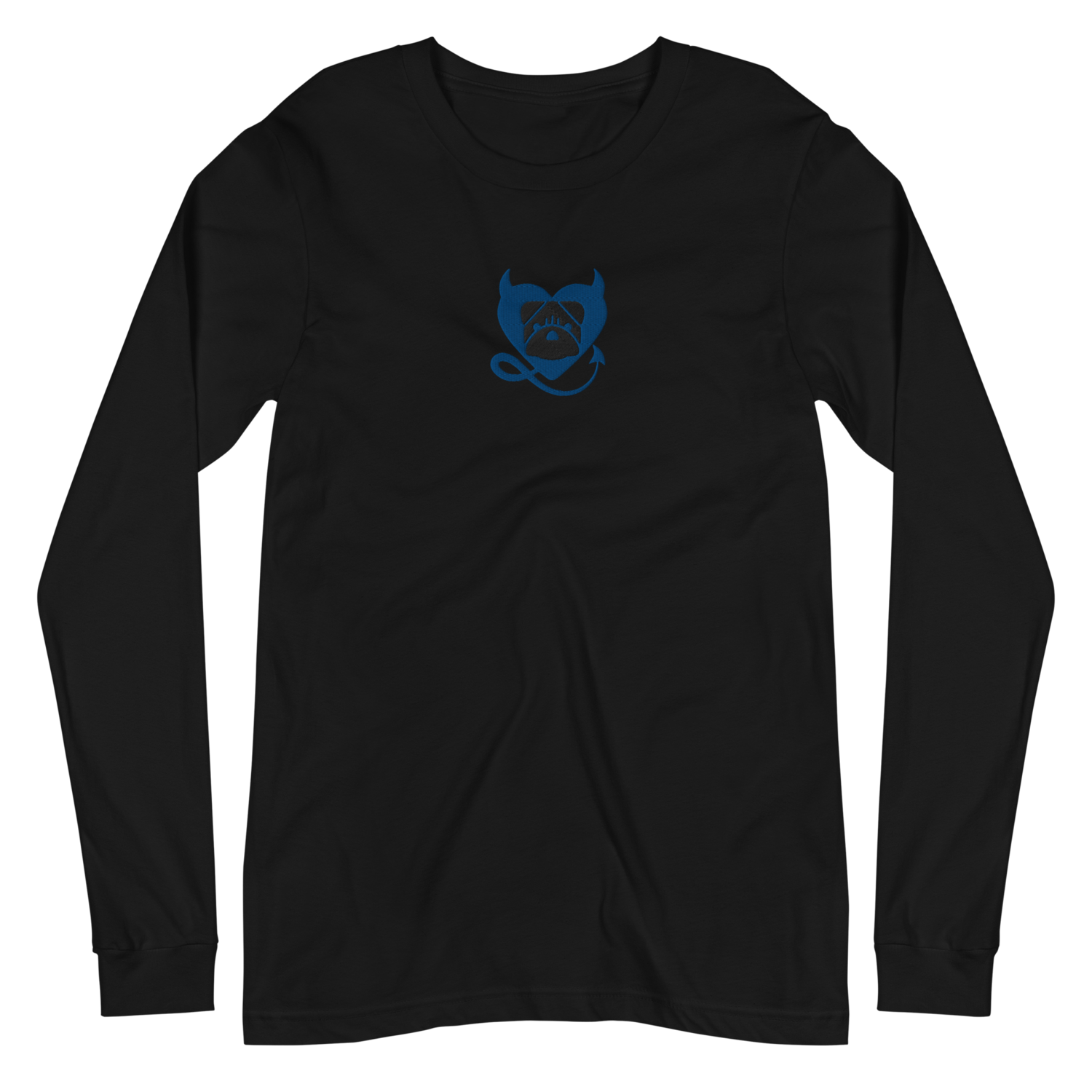BULLYCRUSH (BLUE/BLACK) EMBROIDERED Unisex Long Sleeve Tee