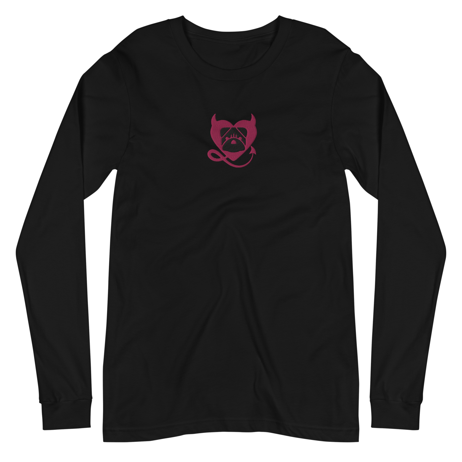 BULLYCRUSH (PINK/BLACK) EMBROIDERED Unisex Long Sleeve Tee