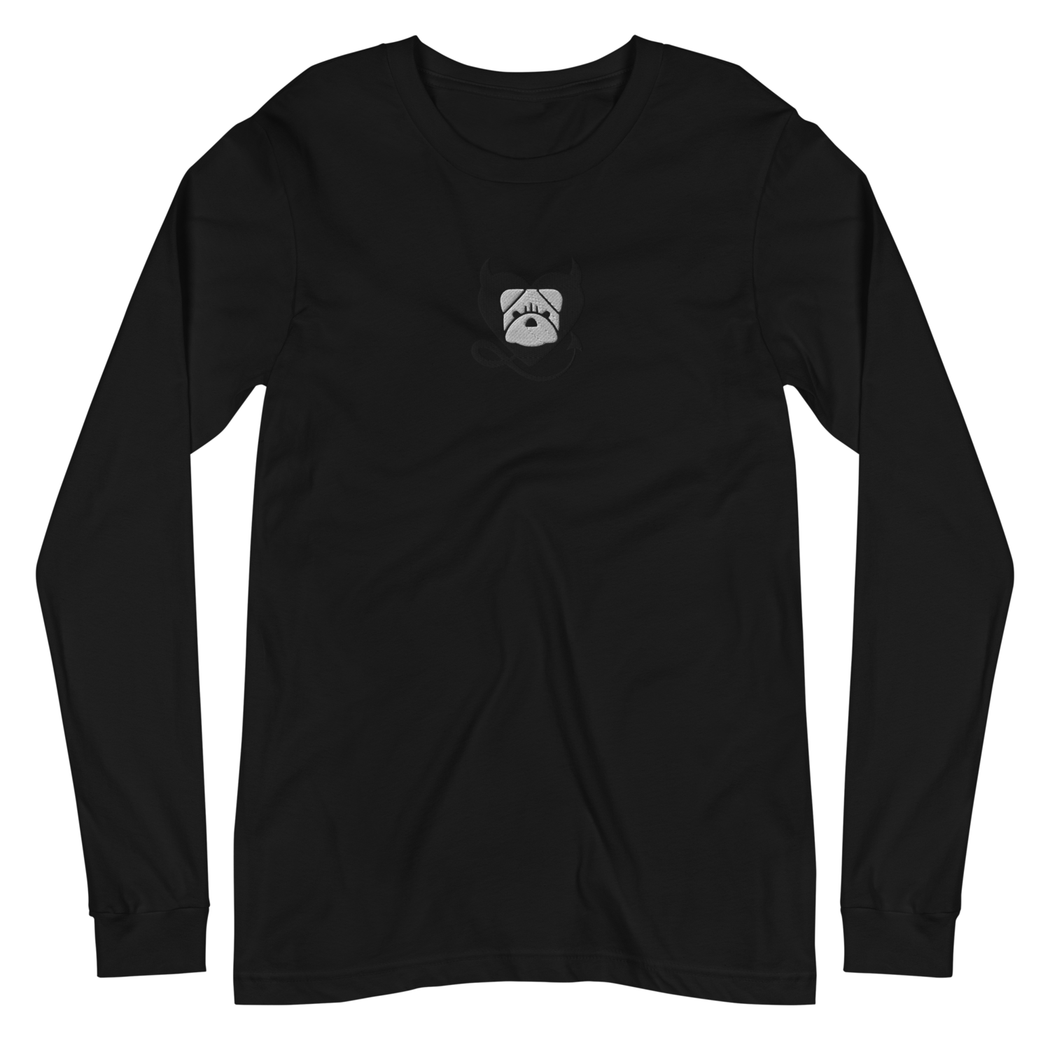 BULLYCRUSH (BLACK/WHITE) EMBROIDERED Unisex Long Sleeve Tee