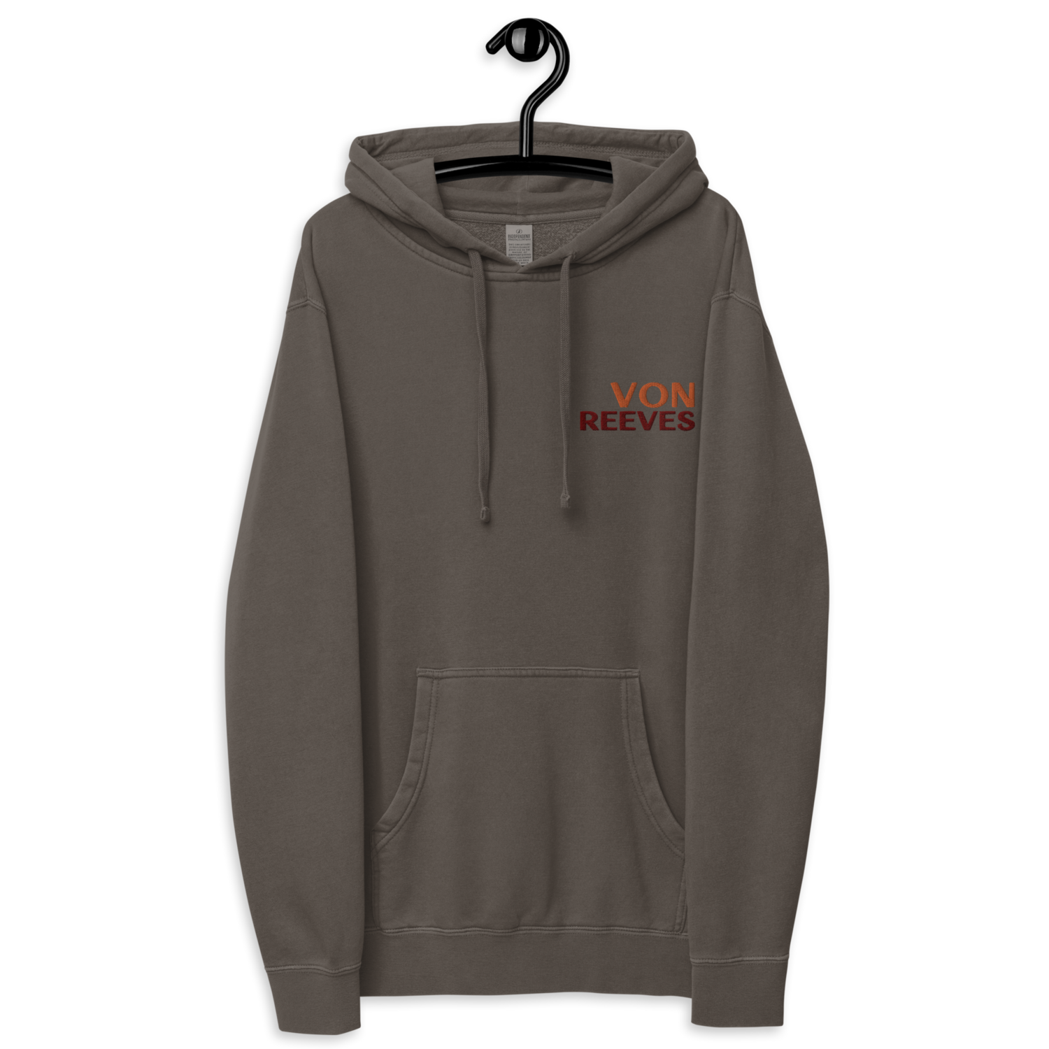 W. REEVES/VON REEVES Unisex pigment-dyed hoodie