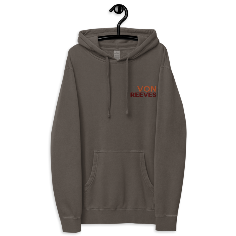 W. REEVES/VON REEVES Unisex pigment-dyed hoodie