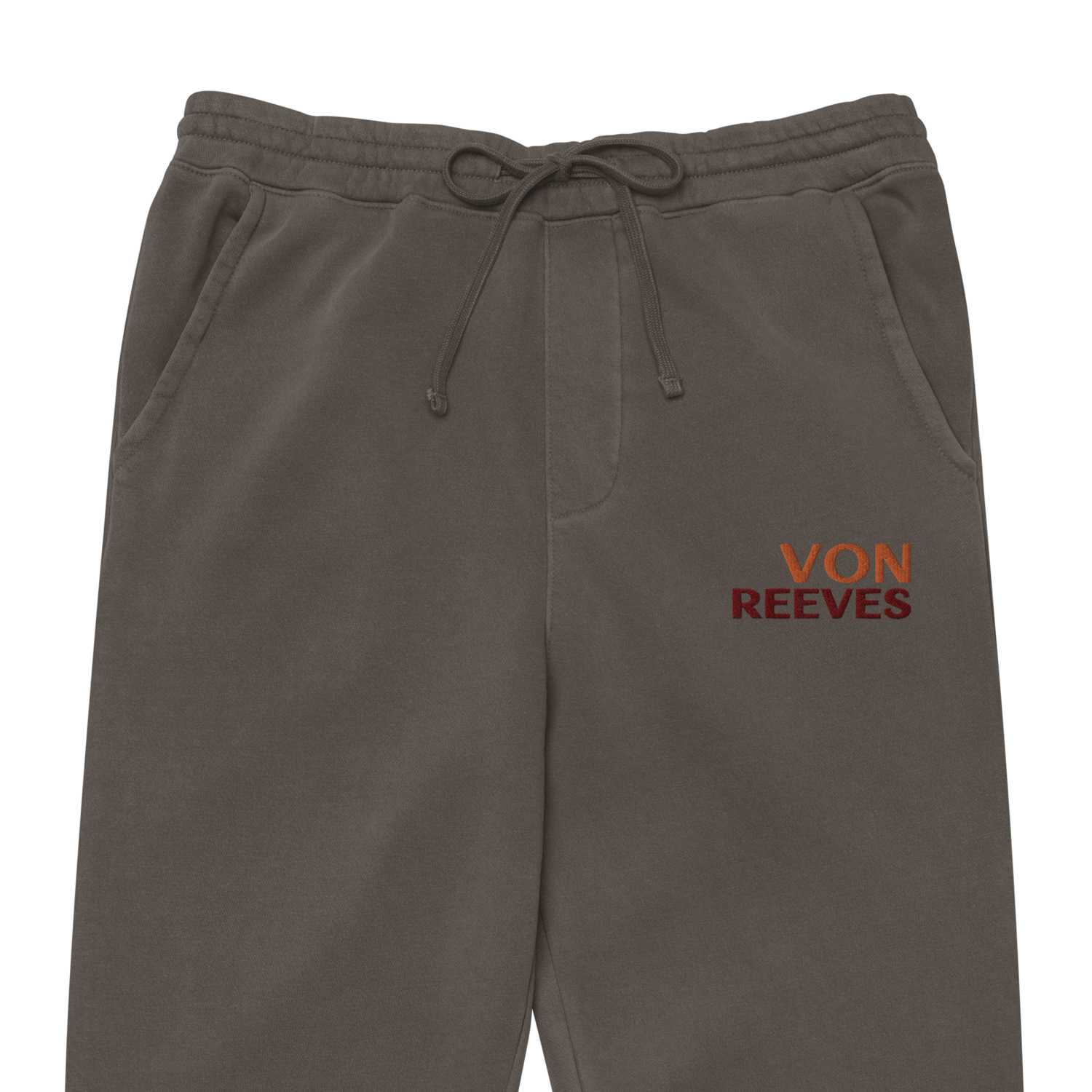 W. REEVES/VON REEVES Unisex pigment-dyed sweatpants, Color: Pigment Black, Size: S