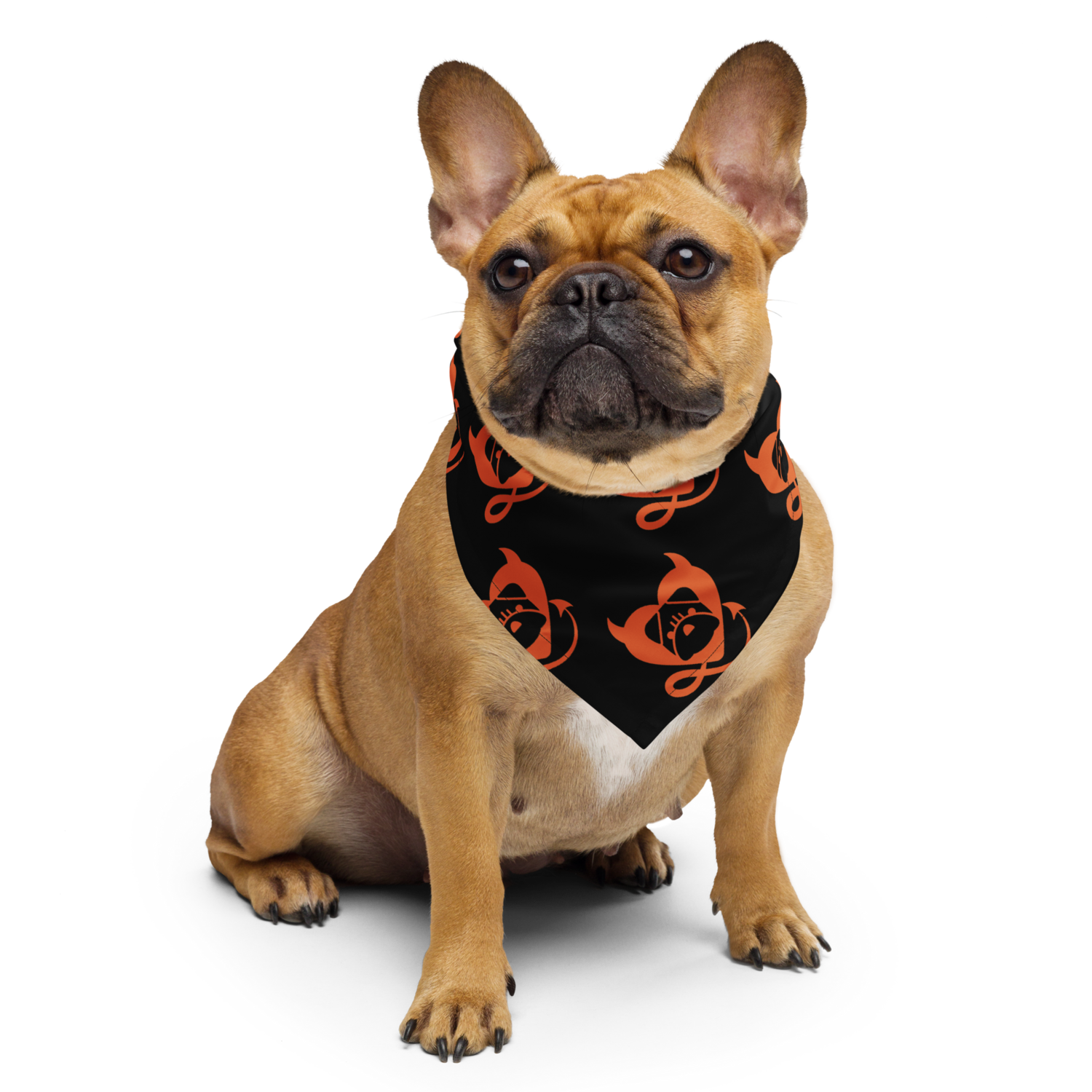 BULLYCRUSH (ORANGE/BLACK/YELLOW) All-over print bandana, Size: S