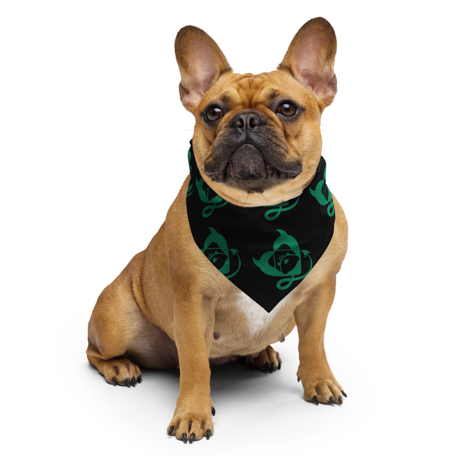 BULLYCRUSH (GREEN/BLACK/WHITE) All-over print bandana