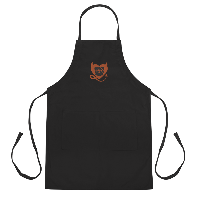 BULLYCRUSH (ORANGE/BLACK) Embroidered Apron