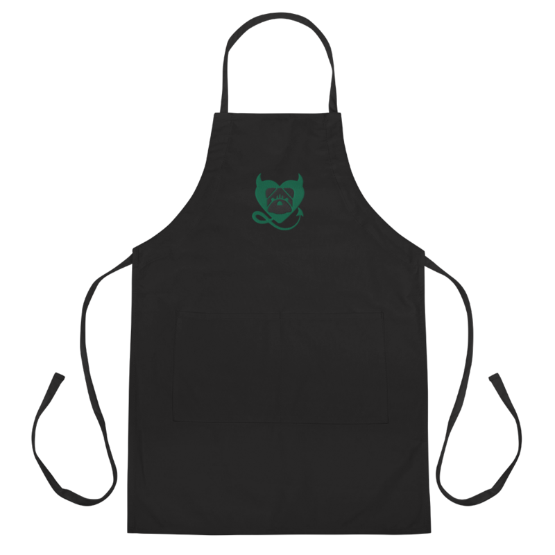 BULLYCRUSH (GREEN/BLACK) PREMIUM Embroidered Apron